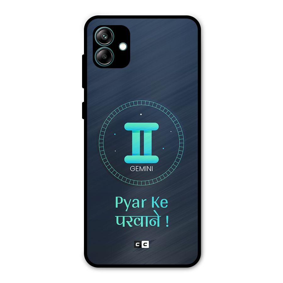 Gemini Love Metal Back Case for Galaxy A04