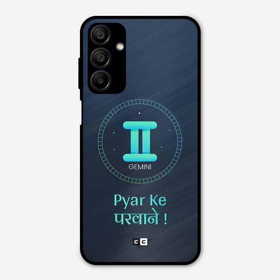 Gemini Love Metal Back Case for Galaxy A15 5G