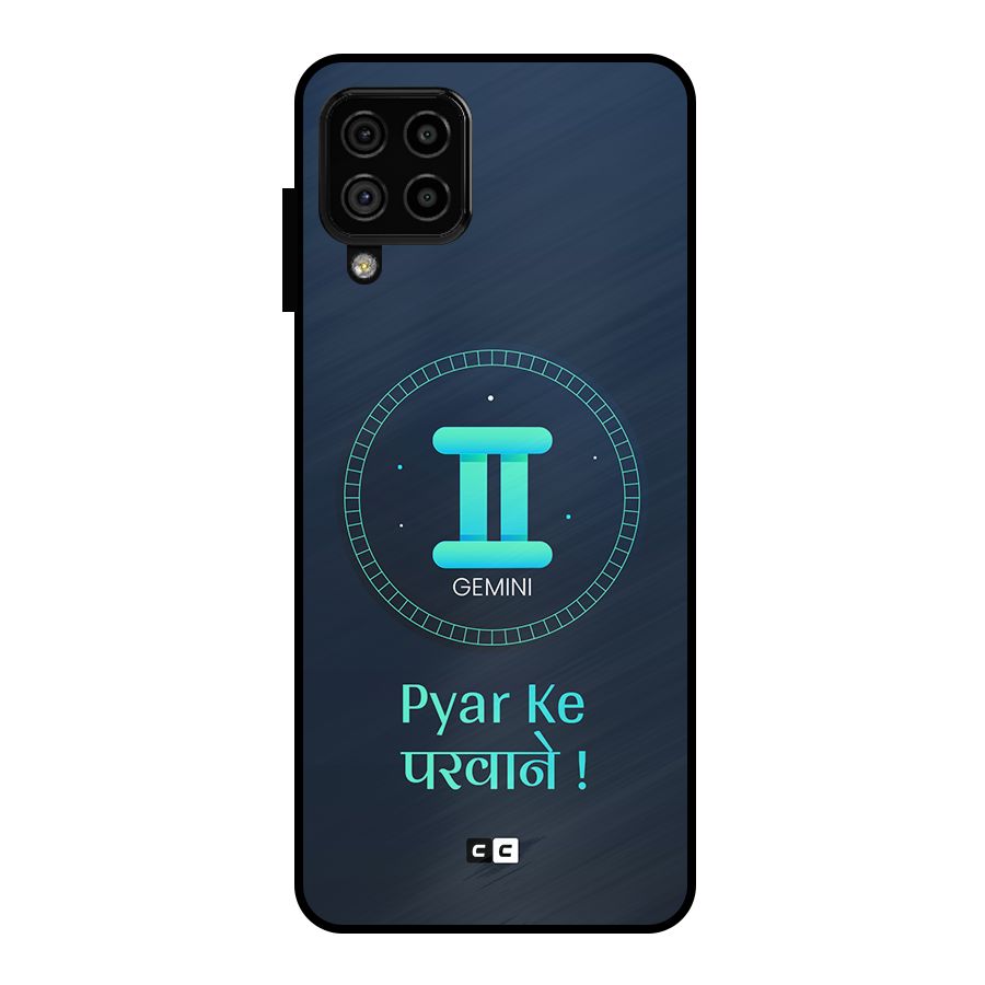 Gemini Love Metal Back Case for Galaxy A22 4G