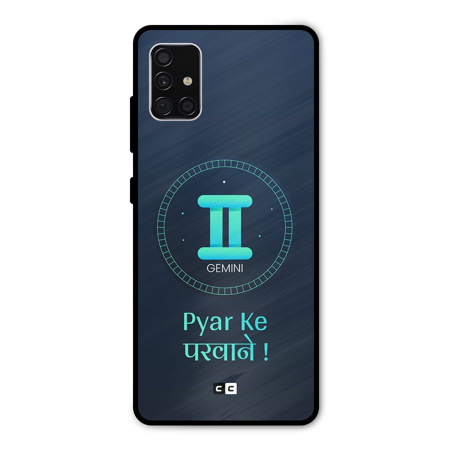 Gemini Love Metal Back Case for Galaxy A51