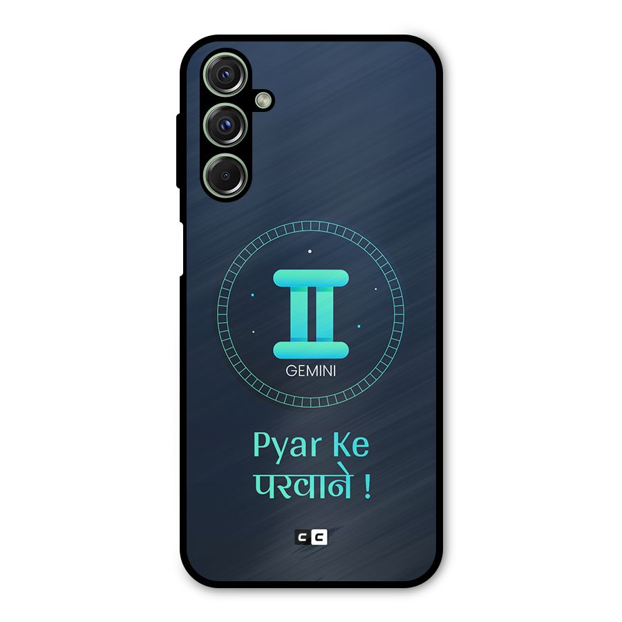 Gemini Love Metal Back Case for Galaxy F34