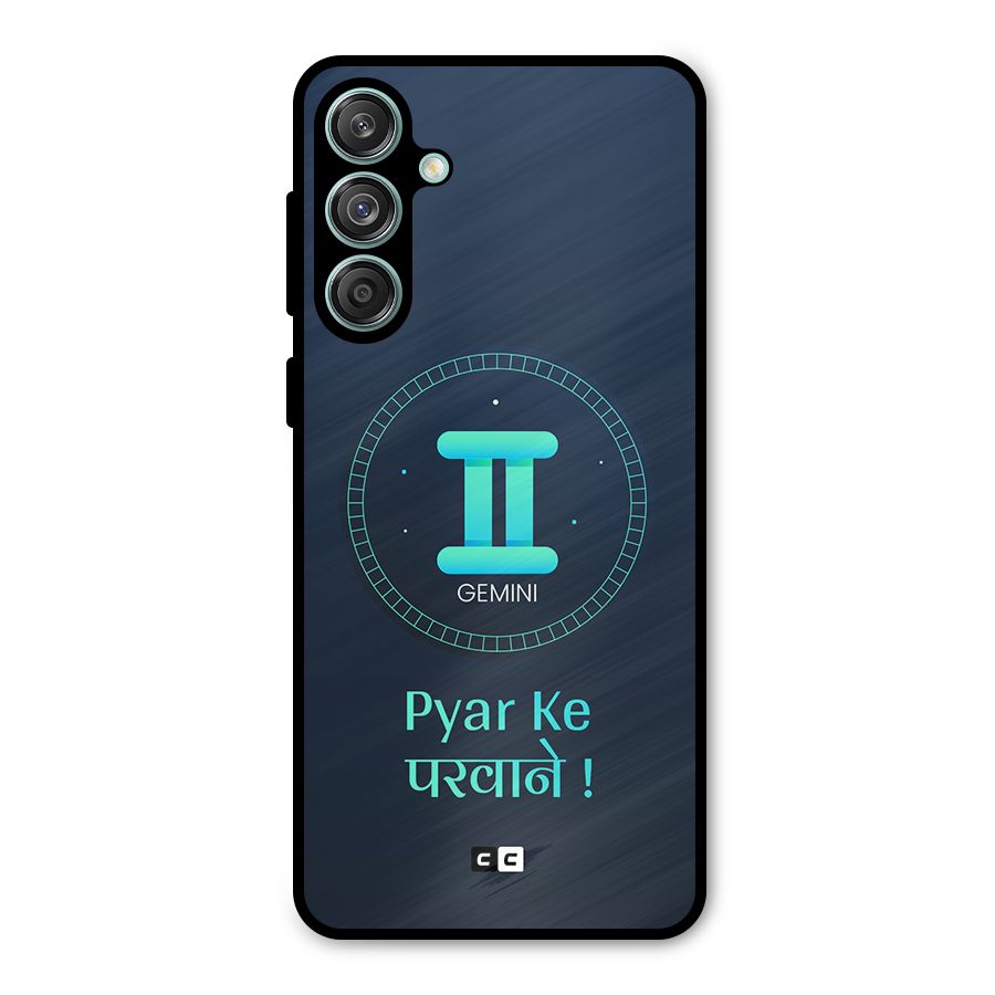 Gemini Love Metal Back Case for Galaxy M55 5G