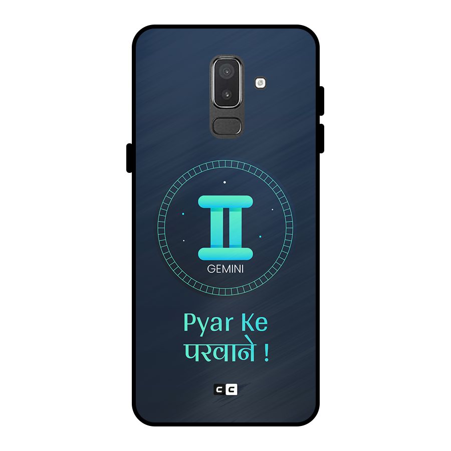 Gemini Love Metal Back Case for Galaxy On8 (2018)