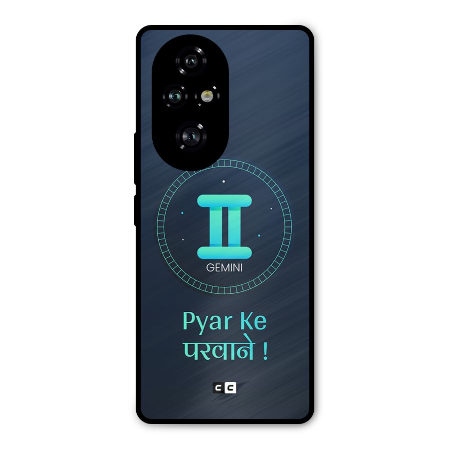 Gemini Love Metal Back Case for Honor 200 Pro