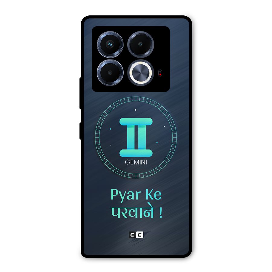 Gemini Love Metal Back Case for Infinix Note 40 5G