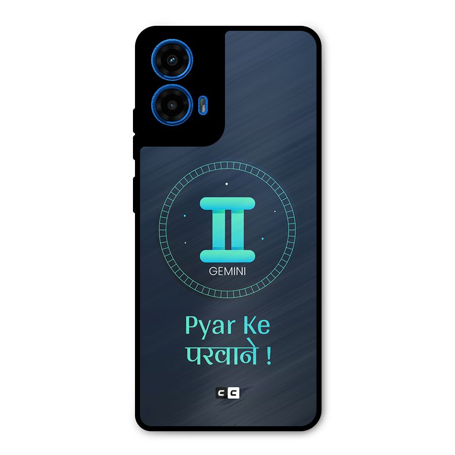 Gemini Love Metal Back Case for Moto G45