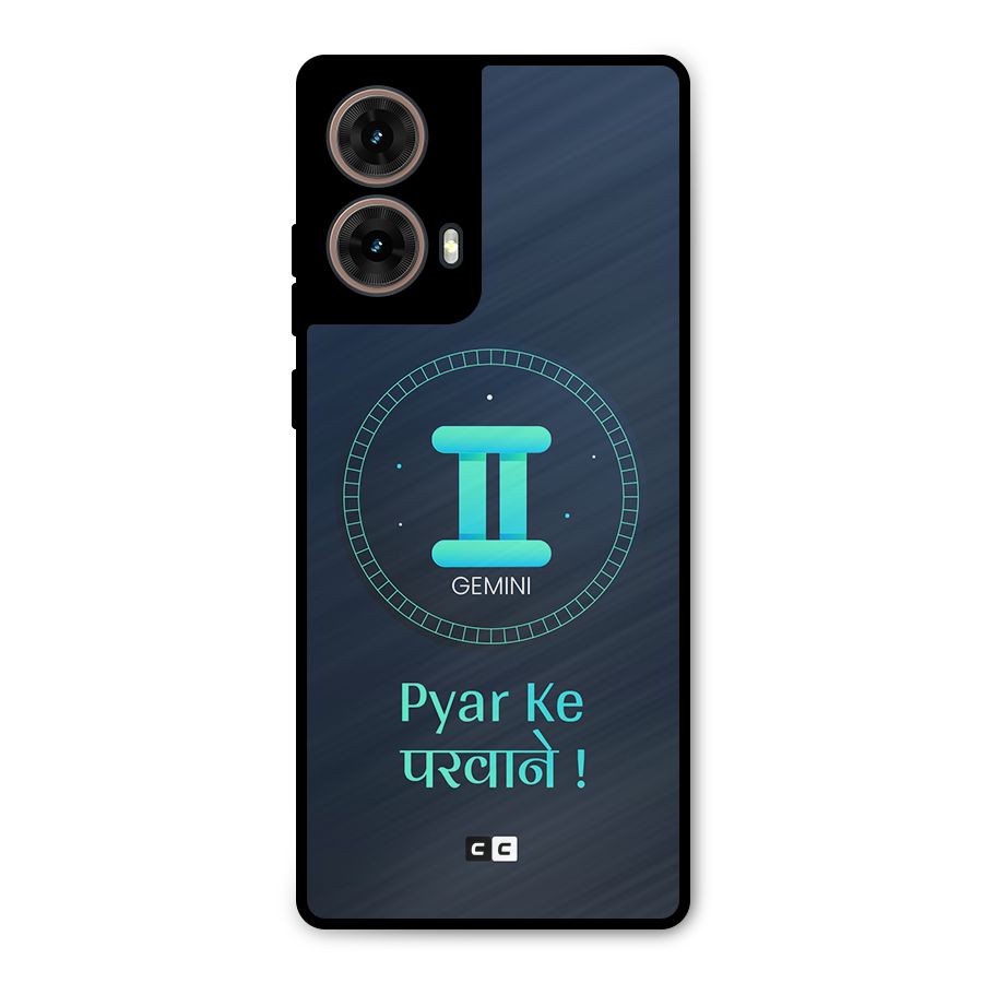 Gemini Love Metal Back Case for Moto G85