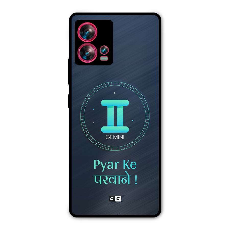 Gemini Love Metal Back Case for Motorola Edge 30 Fusion