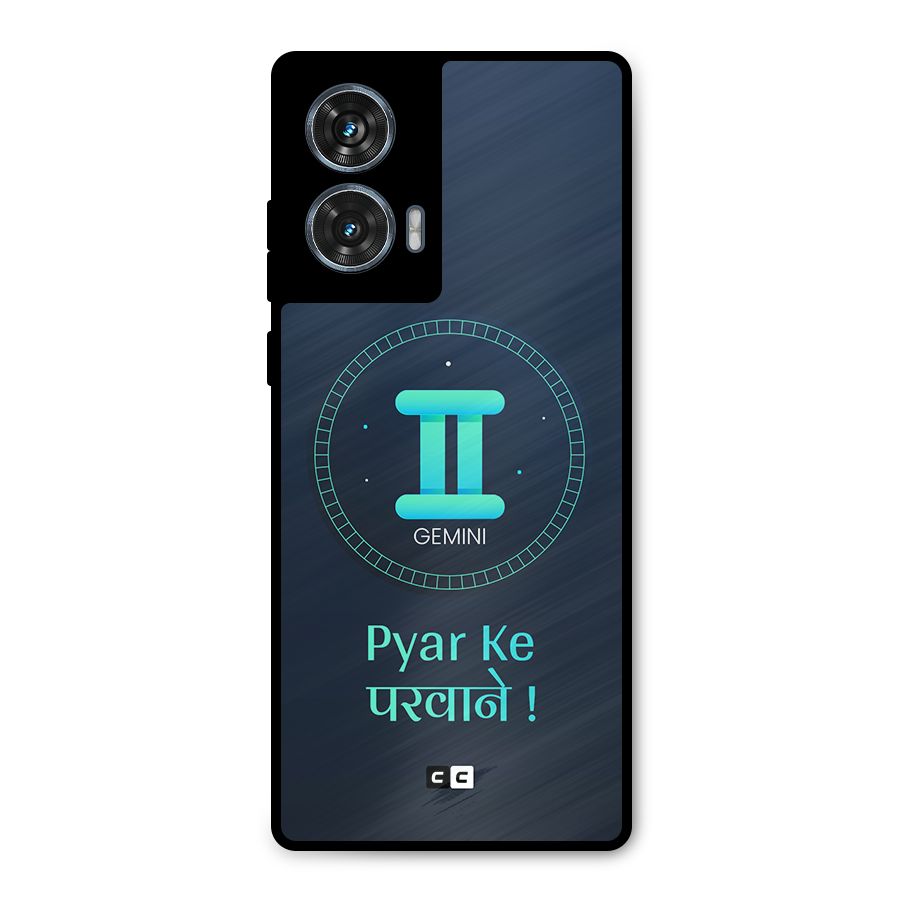 Gemini Love Metal Back Case for Motorola G96