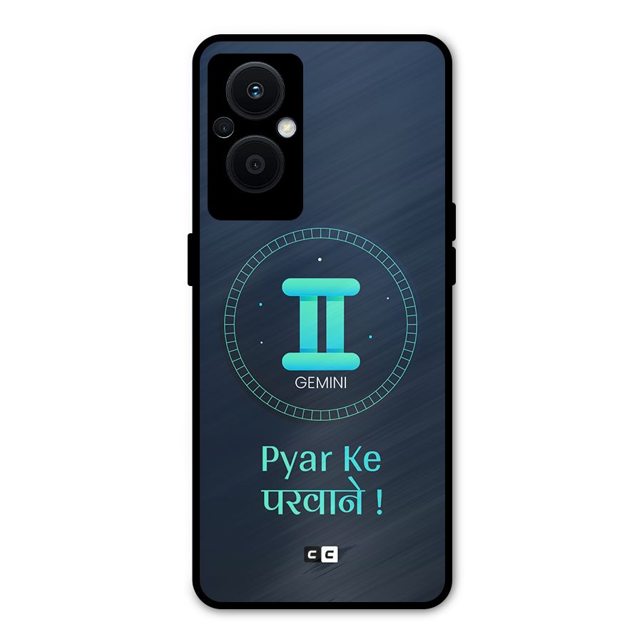 Gemini Love Metal Back Case for Oppo F21s Pro 5G