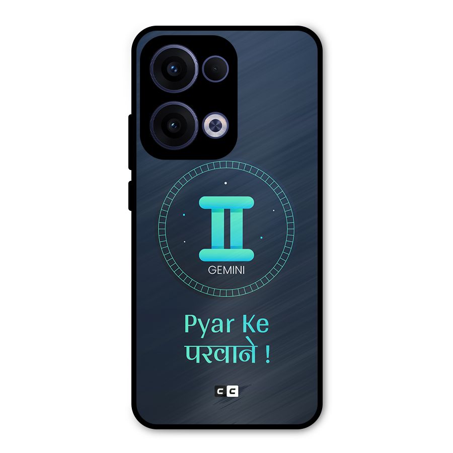 Gemini Love Metal Back Case for Oppo Reno13
