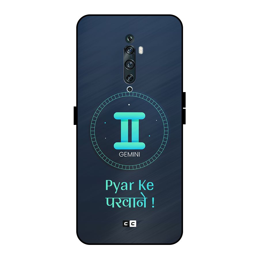 Gemini Love Metal Back Case for Oppo Reno2 F