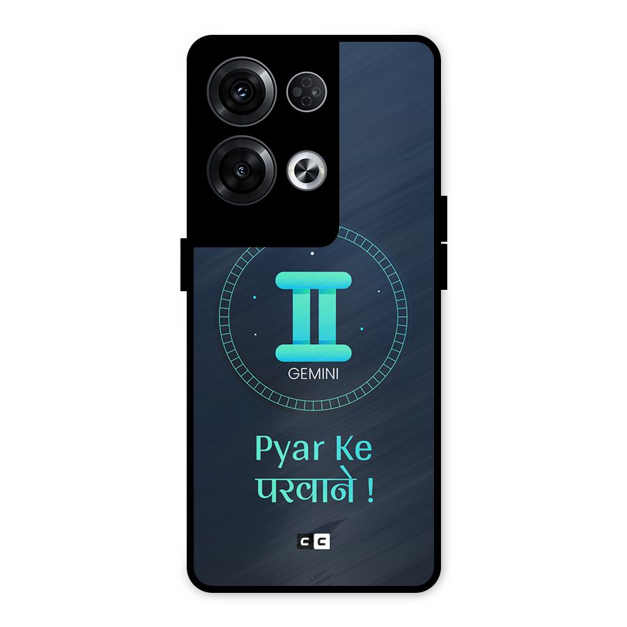 Gemini Love Metal Back Case for Oppo Reno8 Pro 5G