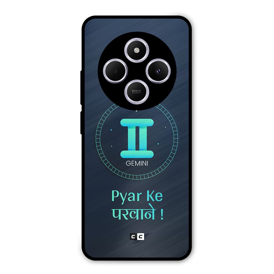 Gemini Love Metal Back Case for Poco C75 5G