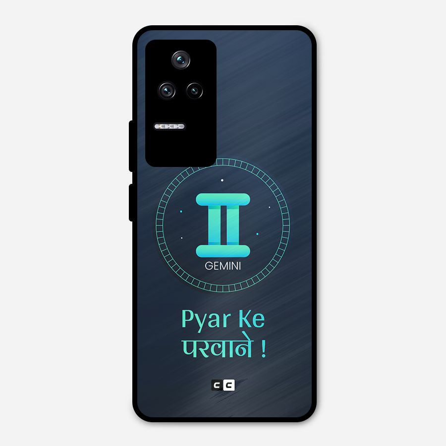 Gemini Love Metal Back Case for Poco F4 5G