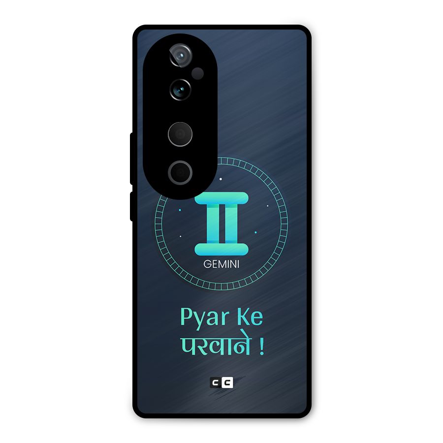Gemini Love Metal Back Case for Vivo T3 Ultra