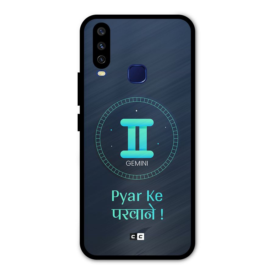 Gemini Love Metal Back Case for Vivo Y15