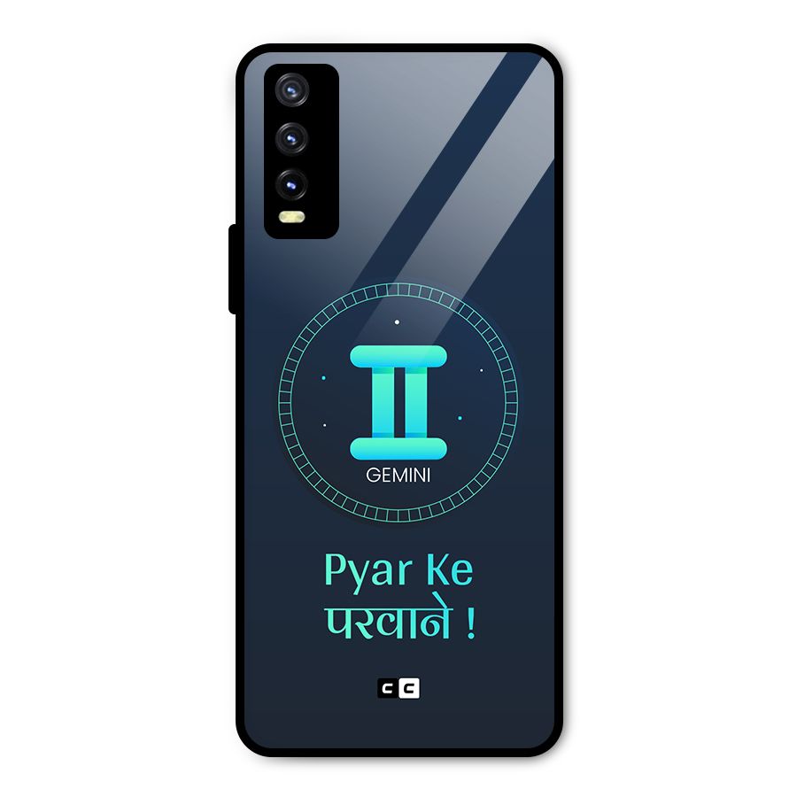 Gemini Love Metal Back Case for Vivo Y20