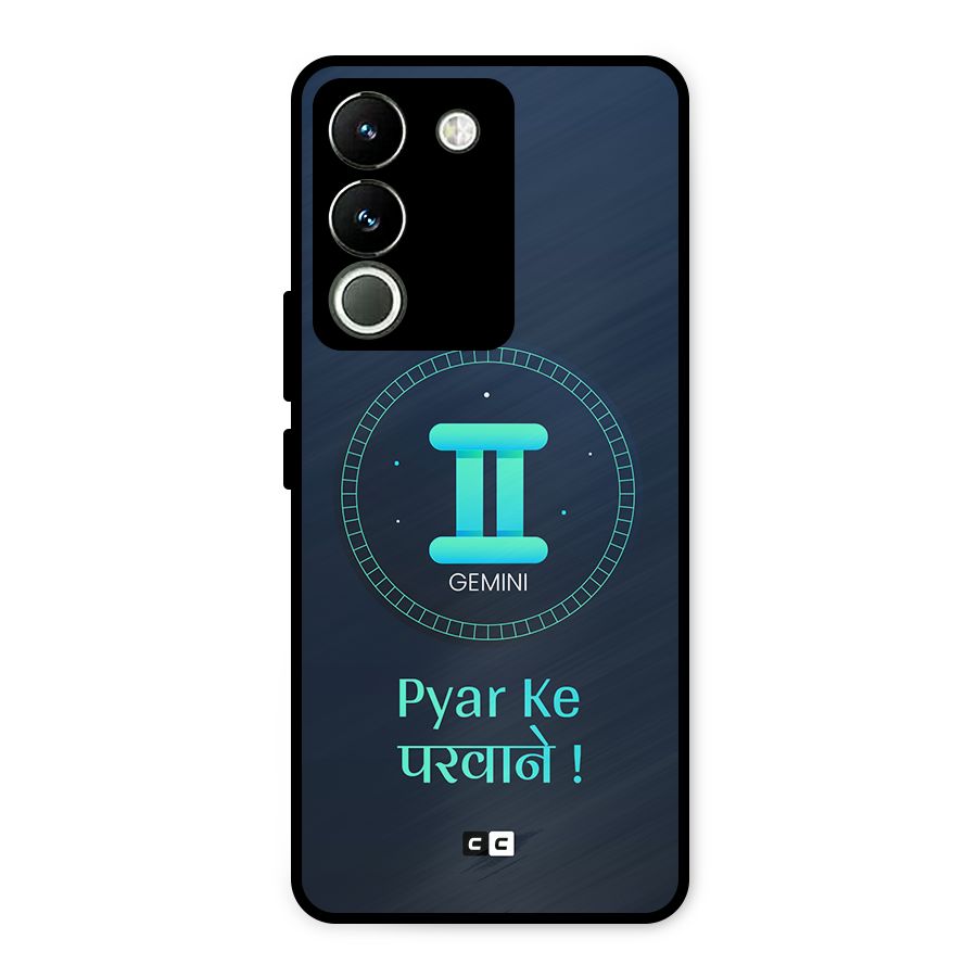 Gemini Love Metal Back Case for Vivo Y200