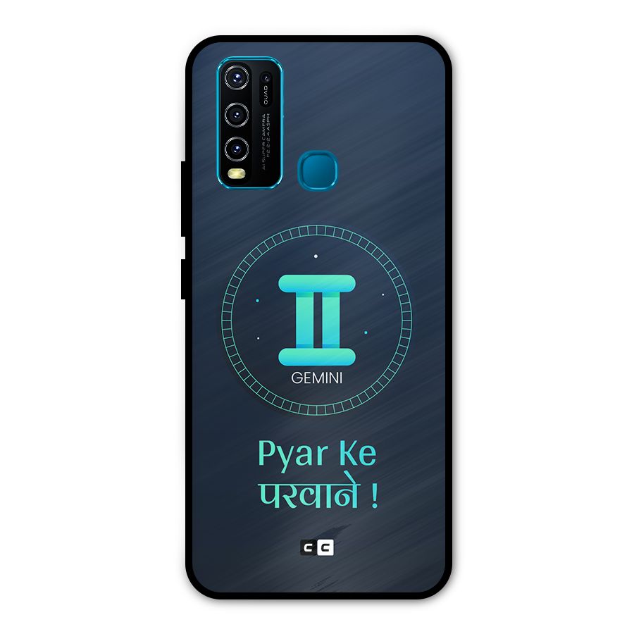 Gemini Love Metal Back Case for Vivo Y30
