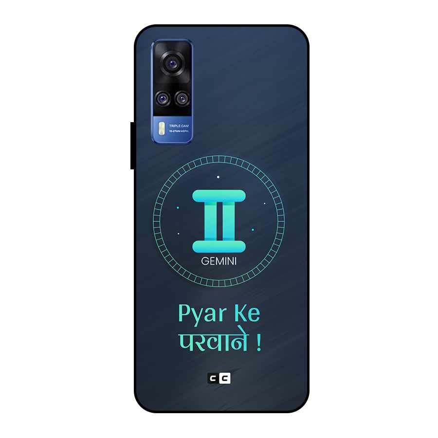Gemini Love Metal Back Case for Vivo Y51