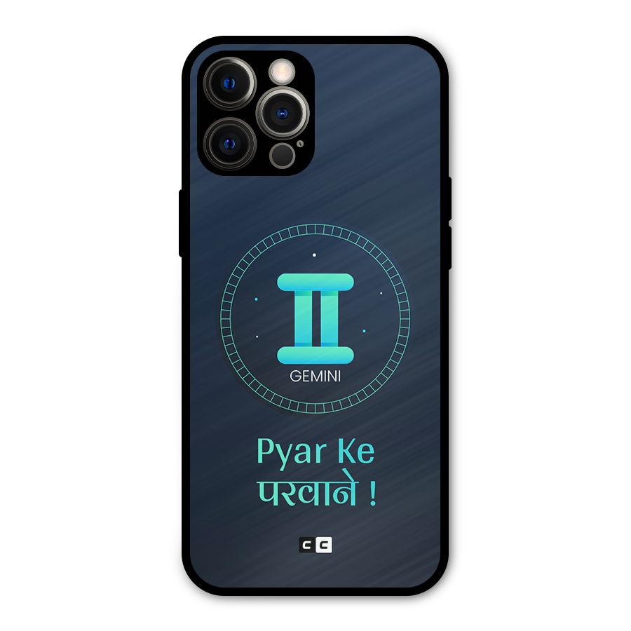 Gemini Love Metal Back Case for iPhone 12 Pro Max