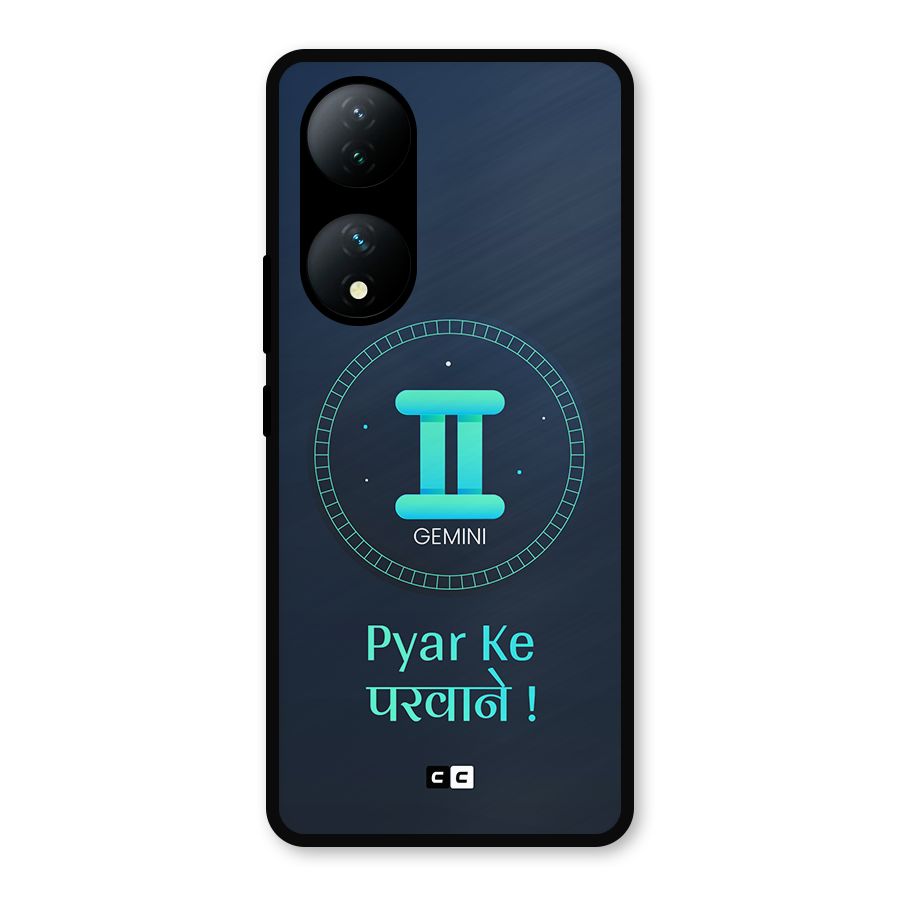 Gemini Love Metal Back Case for iQOO Z7