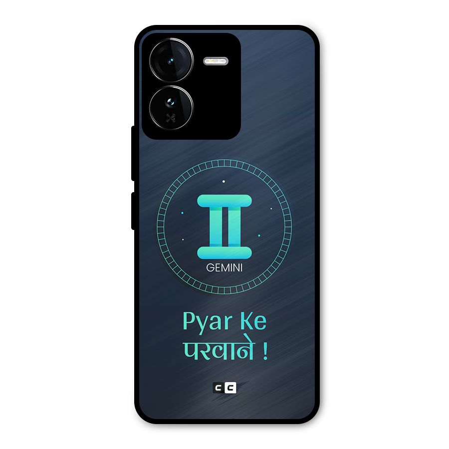 Gemini Love Metal Back Case for iQOO Z9