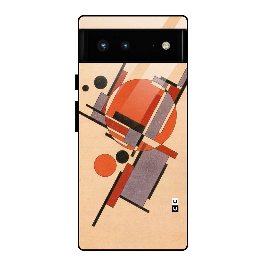 Geo Abstract Metrics Glass Back Case for Google Pixel 6
