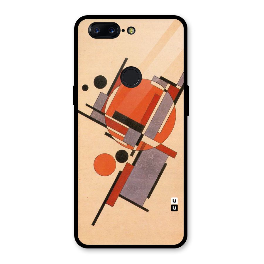 Geo Abstract Metrics Glass Back Case for OnePlus 5T