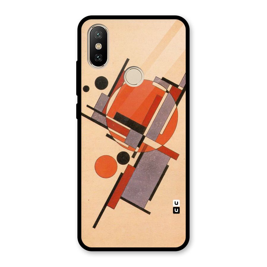 Geo Abstract Metrics Glass Back Case for Redmi A2