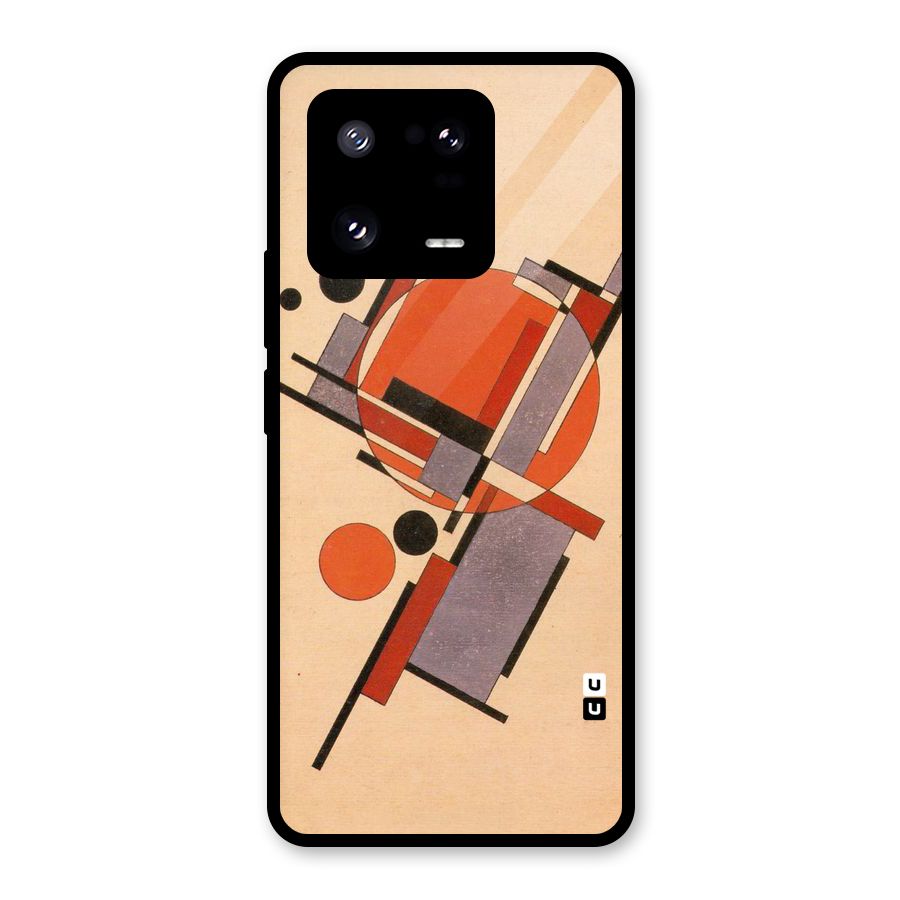 Geo Abstract Metrics Glass Back Case for Xiaomi 13 Pro
