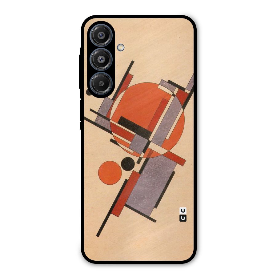 Geo Abstract Metrics Metal Back Case for Galaxy A16 5G