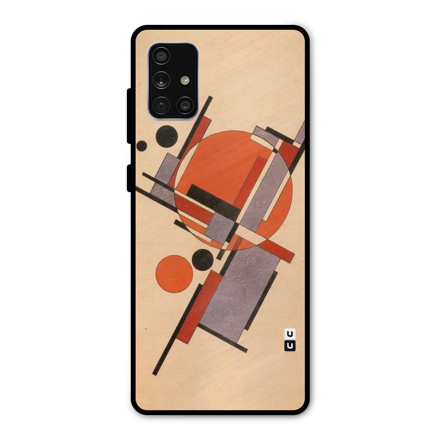 Geo Abstract Metrics Metal Back Case for Galaxy A71