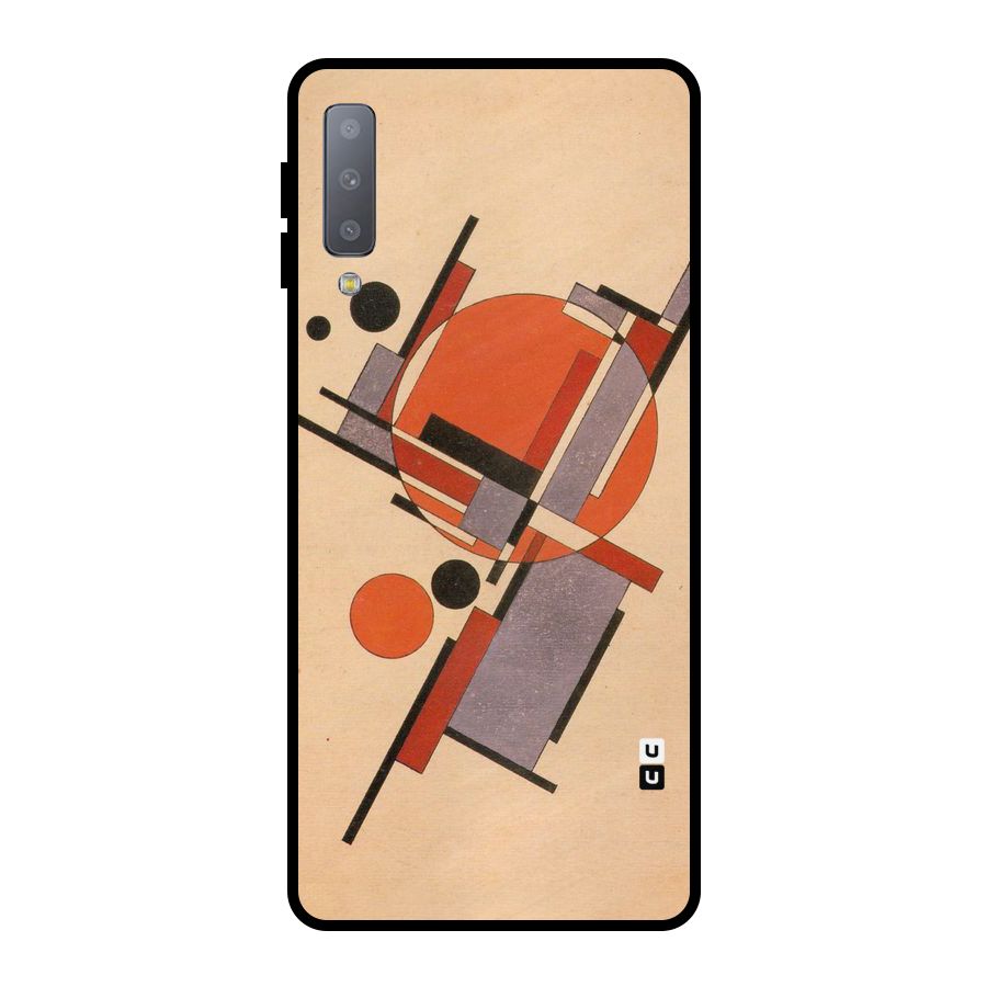 Geo Abstract Metrics Metal Back Case for Galaxy A7 (2018)