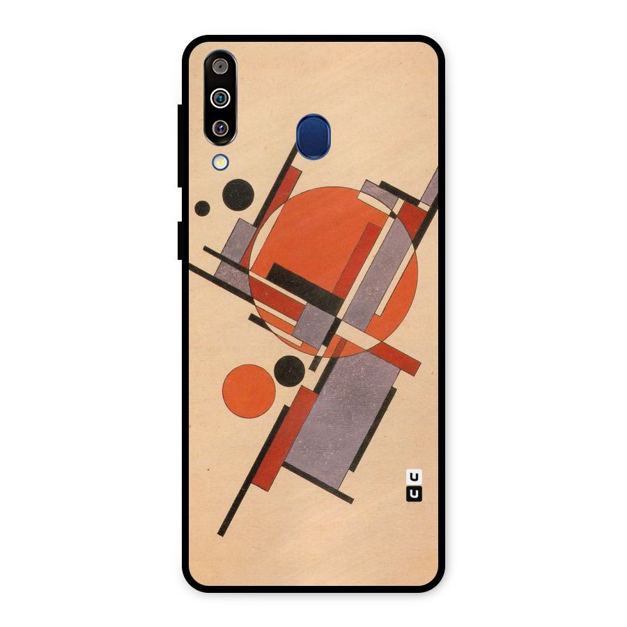 Geo Abstract Metrics Metal Back Case for Galaxy M30