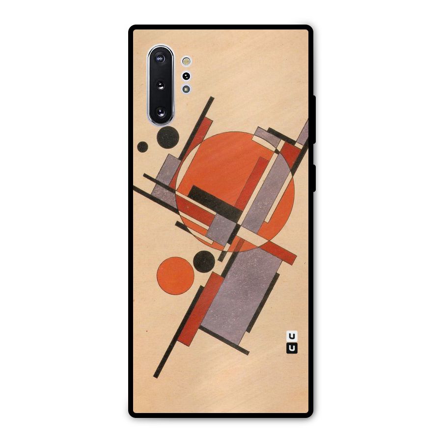 Geo Abstract Metrics Metal Back Case for Galaxy Note 10 Plus