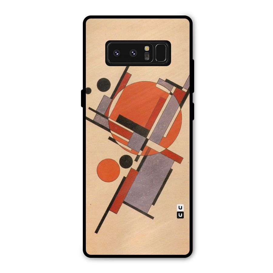 Geo Abstract Metrics Metal Back Case for Galaxy Note 8