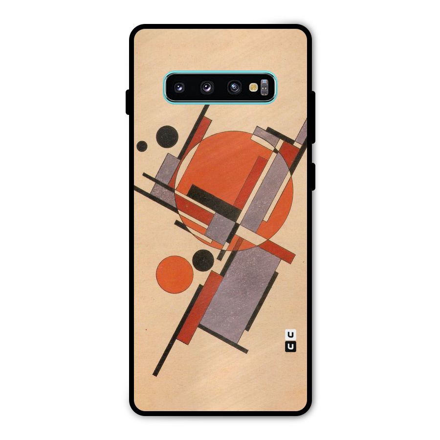 Geo Abstract Metrics Metal Back Case for Galaxy S10 Plus