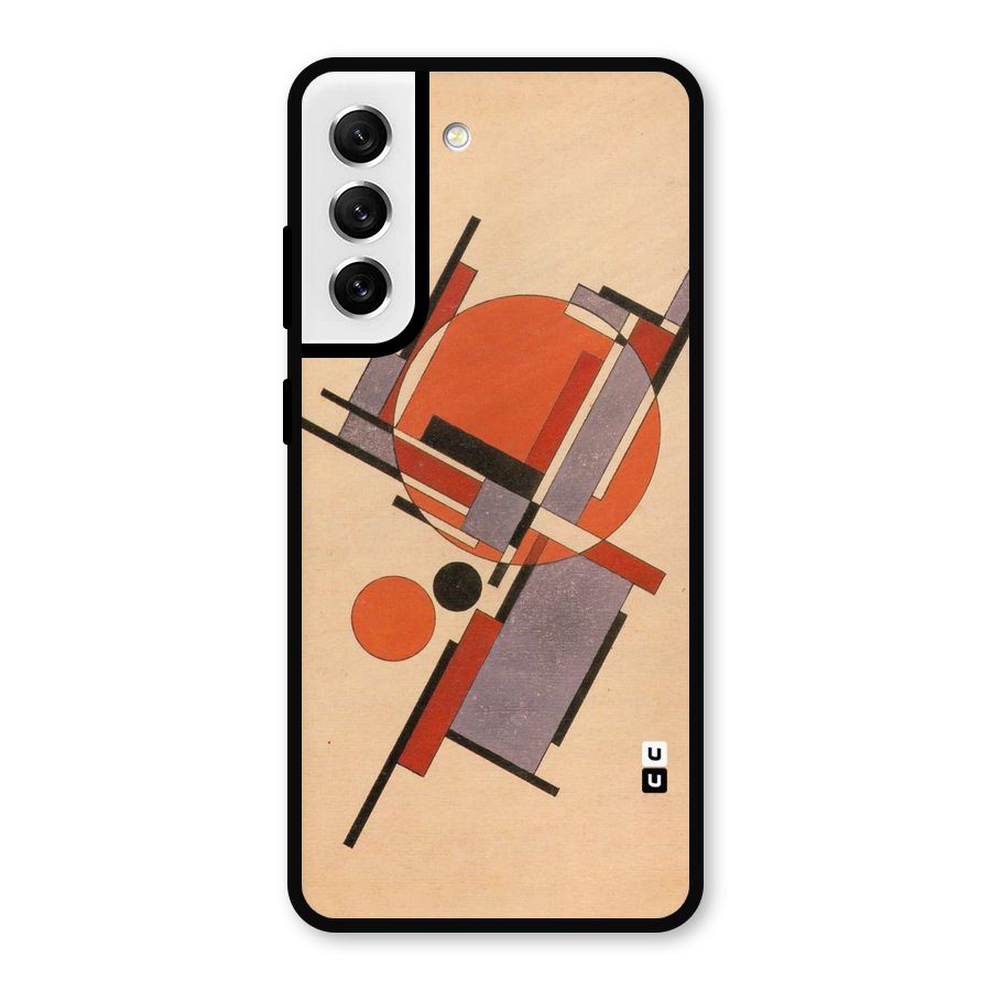 Geo Abstract Metrics Metal Back Case for Galaxy S21 FE 5G