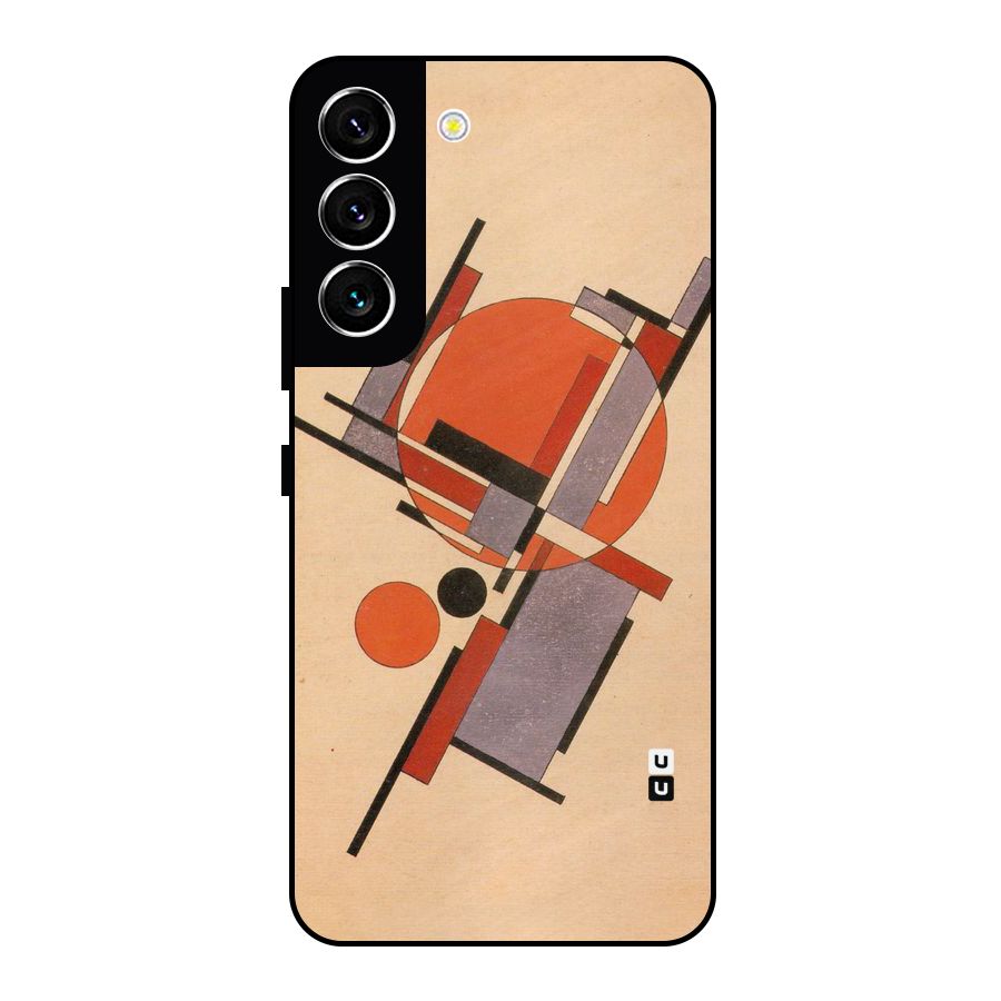Geo Abstract Metrics Metal Back Case for Galaxy S22 5G
