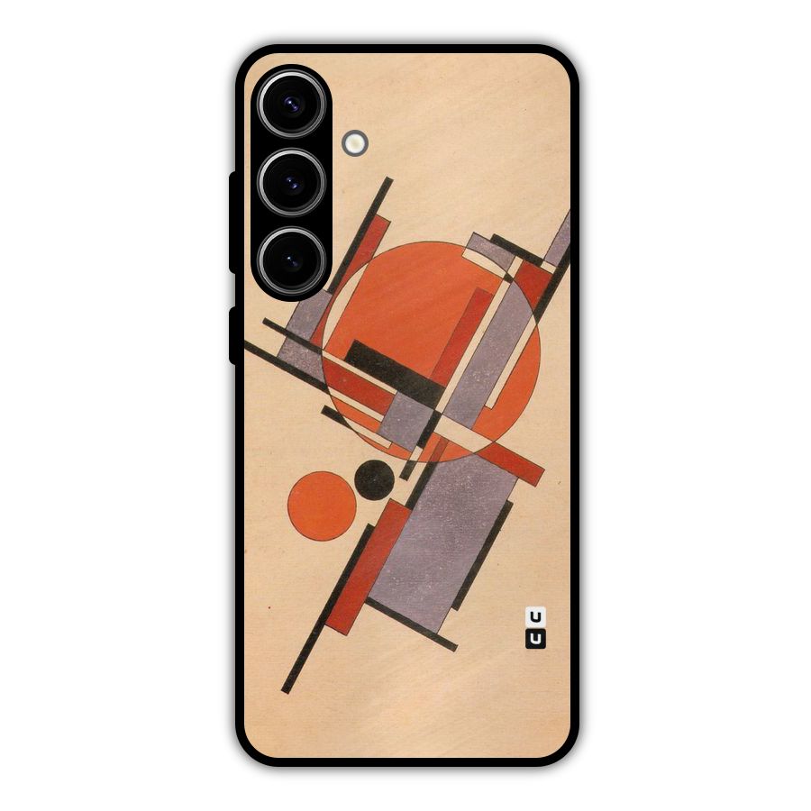 Geo Abstract Metrics Metal Back Case for Galaxy S24 Plus