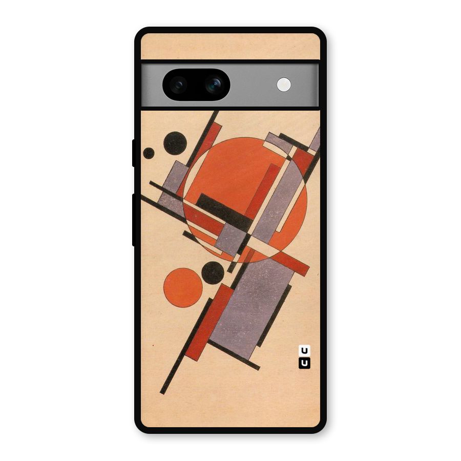 Geo Abstract Metrics Metal Back Case for Google Pixel 7a