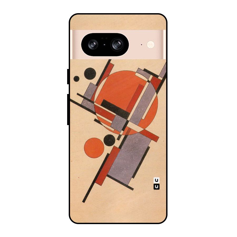 Geo Abstract Metrics Metal Back Case for Google Pixel 8