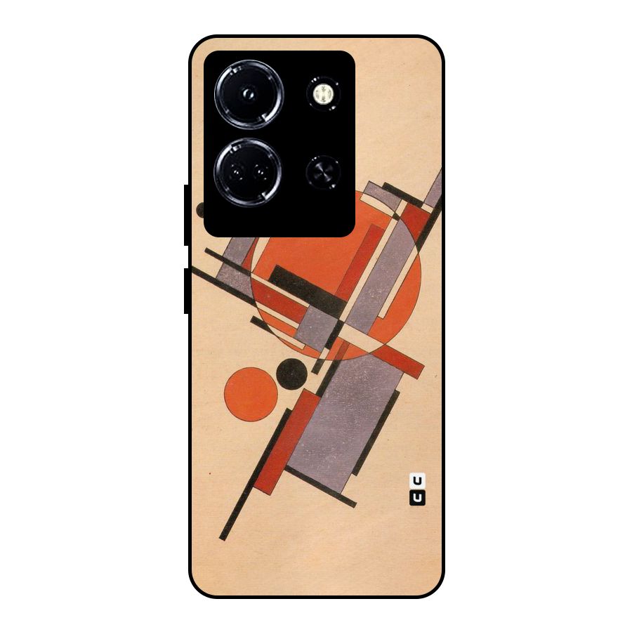 Geo Abstract Metrics Metal Back Case for Infinix Note 30 5G