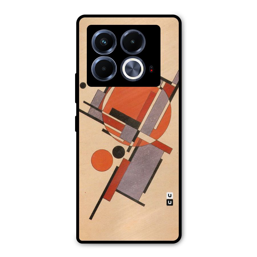 Geo Abstract Metrics Metal Back Case for Infinix Note 40 5G