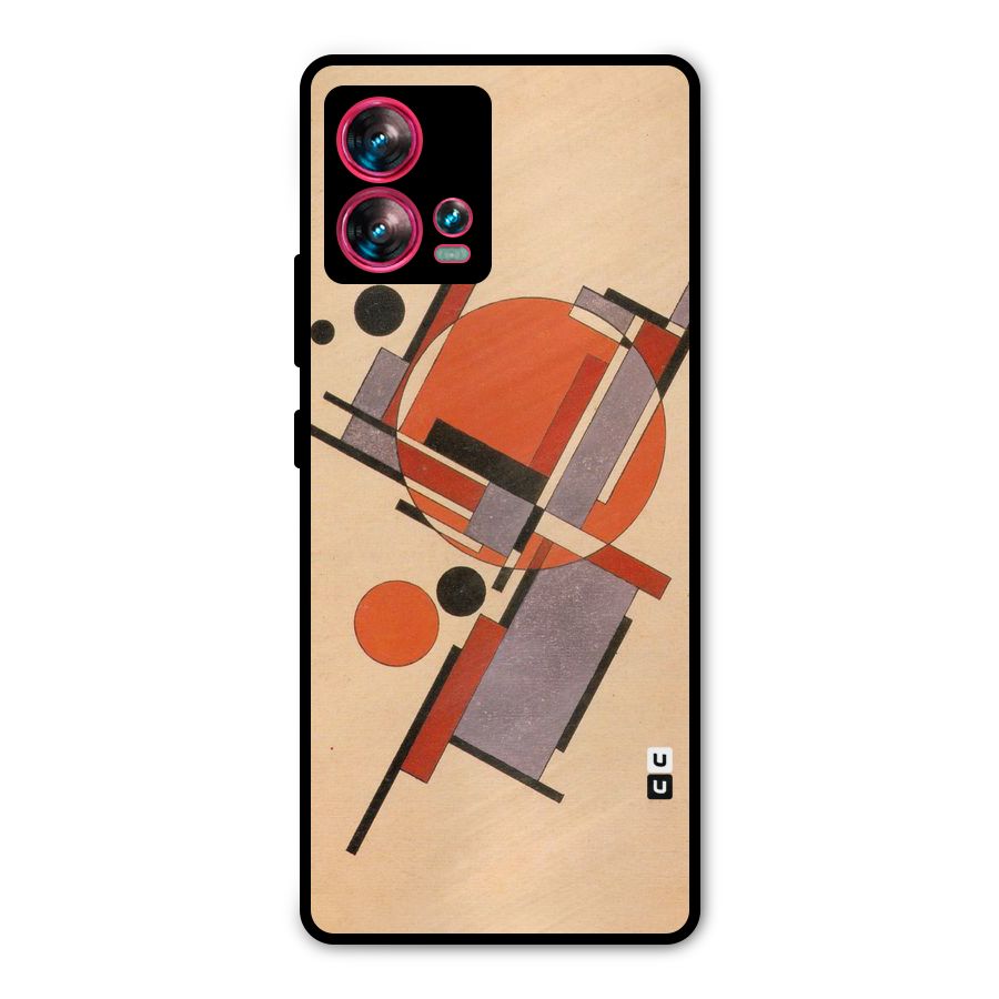 Geo Abstract Metrics Metal Back Case for Motorola Edge 30 Fusion