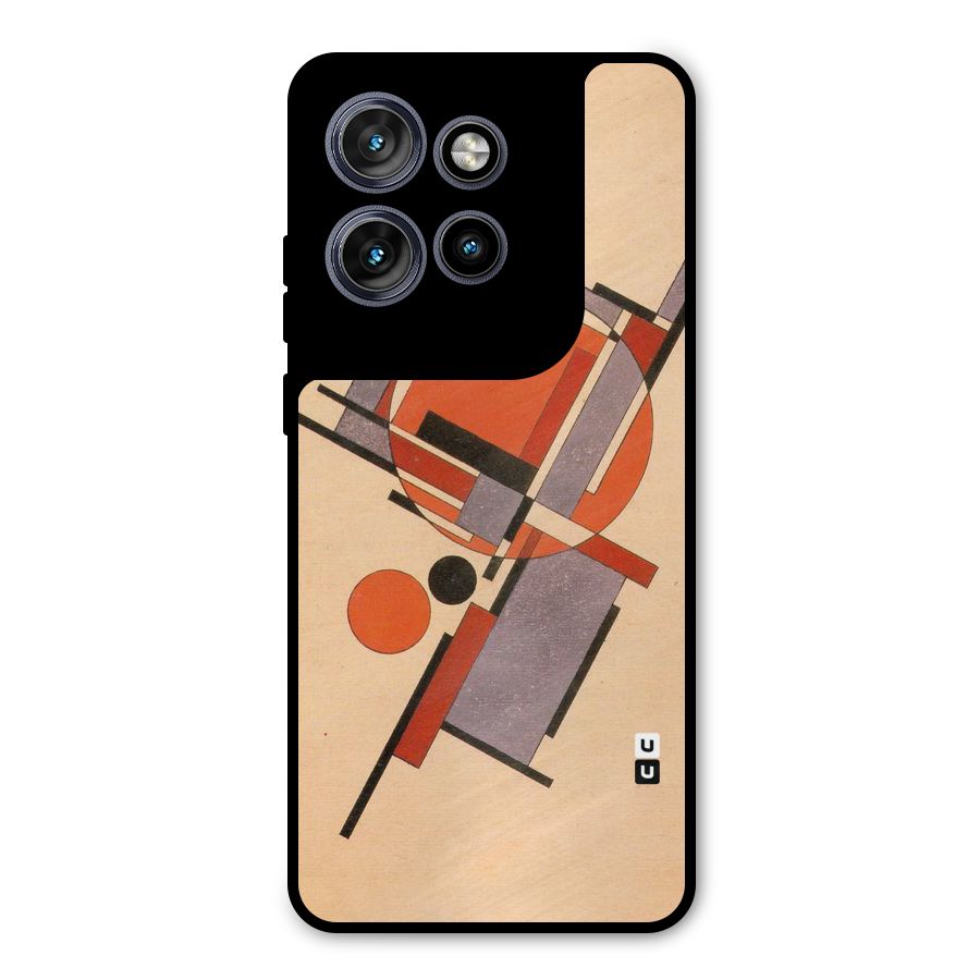 Geo Abstract Metrics Metal Back Case for Motorola Edge 50 Neo