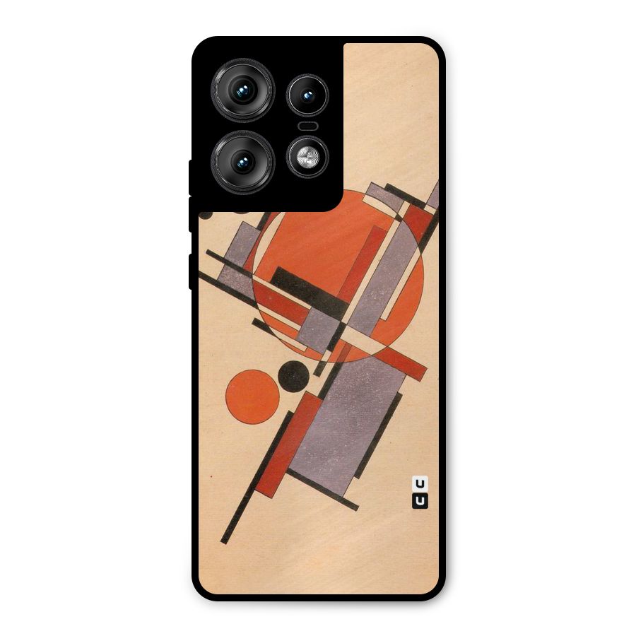 Geo Abstract Metrics Metal Back Case for Motorola Edge 50 Pro