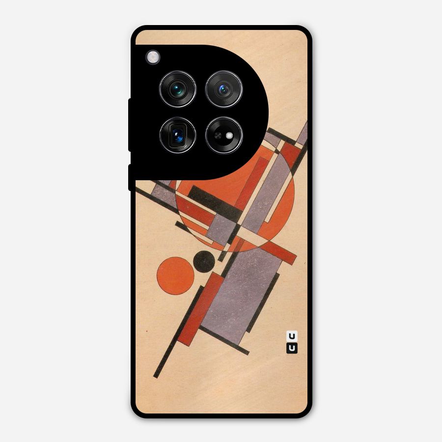 Geo Abstract Metrics Metal Back Case for OnePlus 12